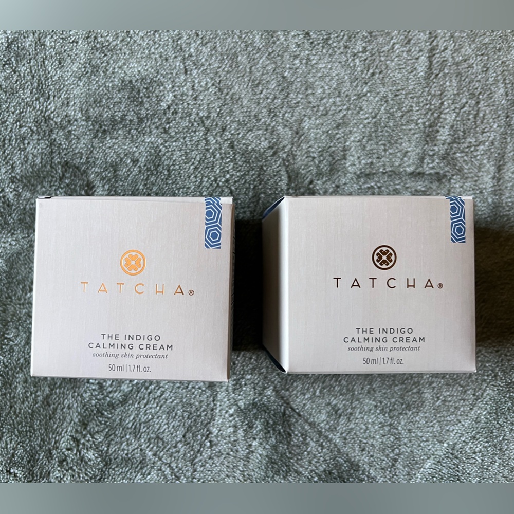 Tatcha Indigo Calming Cream - Cream and Blue Packaging